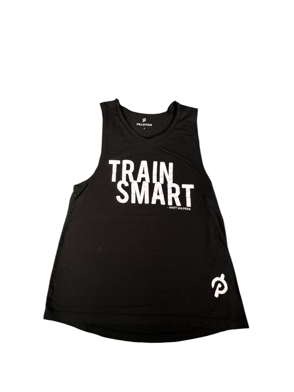 Peloton Train Smart Matt Wilpers Women’s Small Black Workout Tank Top Athletic
